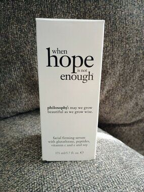BNIB PHILOSOPHY HOPE IS NOT ENOUGH FIRMING FACIAL SERUM JUMBO SIZE